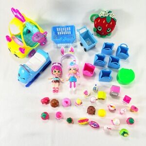 Shopkins Toy Mixed Lot‎ of 30+ Replacement Parts & Accessories